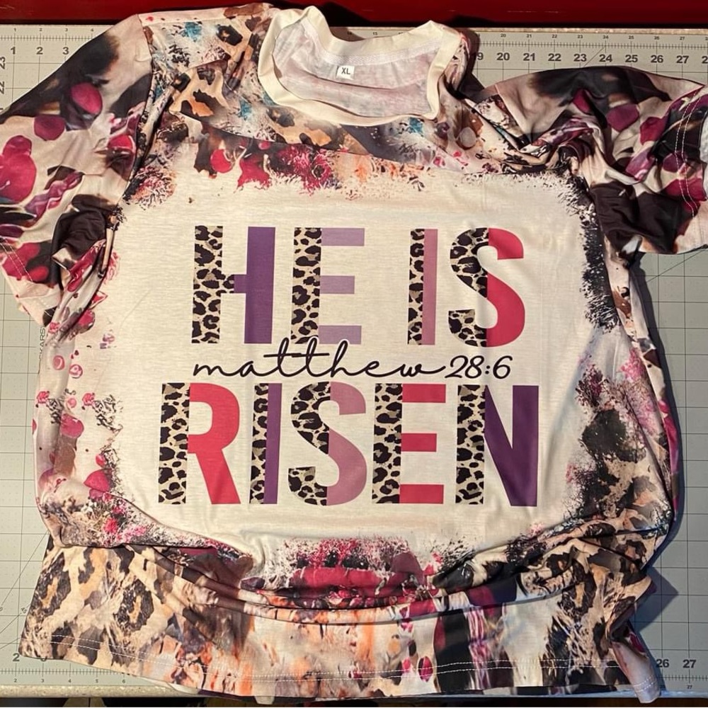 He is Risen - religious - sublimation tee